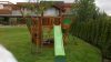 Jungle Gym loc de joaca Pirati cu turn Chalet cu modul Vapor si leagan 