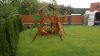 Jungle Gym loc de joaca Pirati cu turn Chalet cu modul Vapor si leagan 