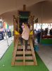 Jungle Gym loc de joaca cu turn Farm si modul locomotiva Train - vopsit