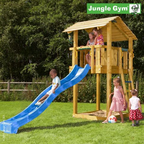 Jungle Gym Turn de joaca Shelter cu tobogan de 290 cm 