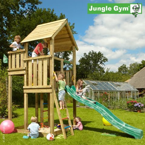 Jungle Gym Turn de joaca Palace cu tobogan de 290 cm 