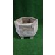 Ladita pentru plante, hexagonal, din lemn, 52 cm