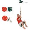 Set complet de tiroliana cu suporti din lemn 