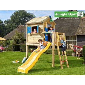   Jungle Gym loc de joacă platforma L Playhouse cu Căsuța și Tobogan 