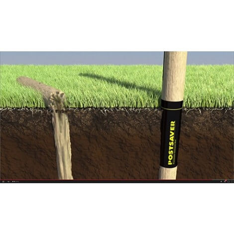 Folie anti-putrezire Postsaver de 4 bucăți, 75mm