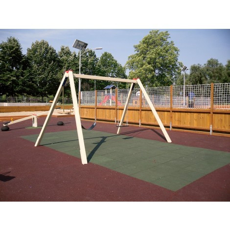 Dale de cauciuc ReFlex 3cmx100cmx100 cm, Negru	