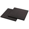 ReFlex Dale de cauciuc Fitness premium 1000 3cmx50cmx50 cm - Negru