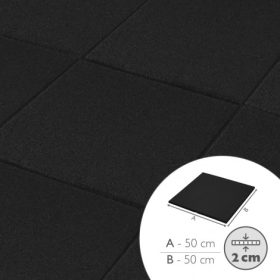  Dale de cauciuc ReFlex Fitness standard 2 cm x 50 cm x50 cm ST0 Negru