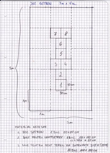 Joc sotron din dale de cauciuc de 2x50x50cm Negru