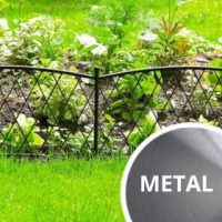 Bordura pentru pat de flori din metal
