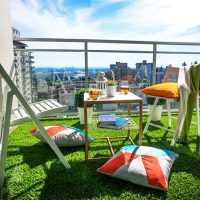 Gazon artificial pe terasa